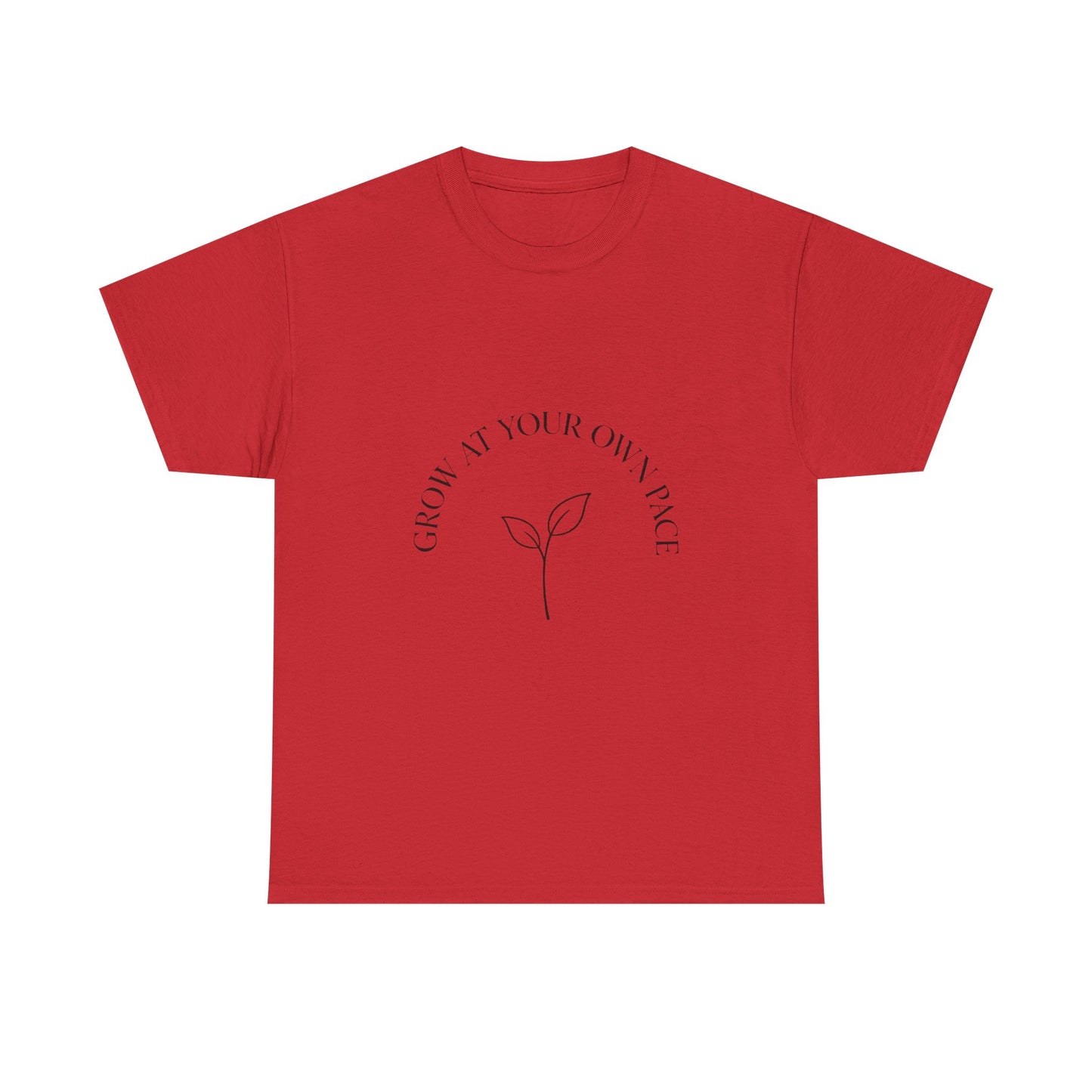 Grow At Your Own Pace Shirt, Minimalist Self Care Tee, Mental Health Awareness Gift, Simple Plant Graphic Tee