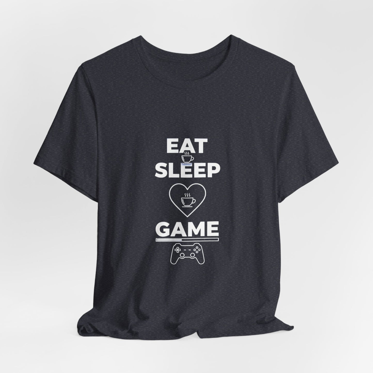 Eat Sleep Game T-Shirt, Coffee Lover Gamer Gift, Funny Video Gaming Shirt, Gamer Life Tee, Gaming Controller Apparel, Gift