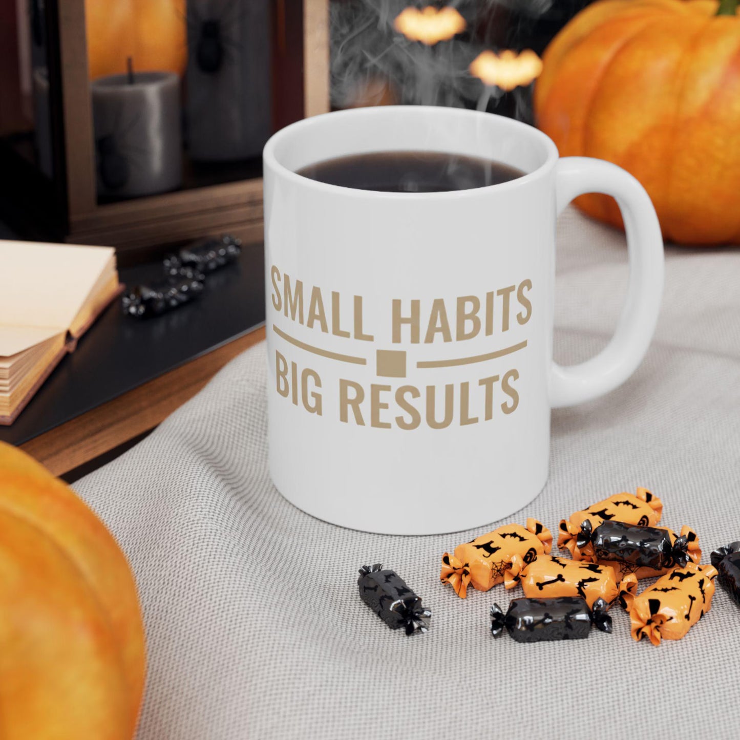 Small Habits Big Results Mug | Motivational Ceramic Coffee Cup