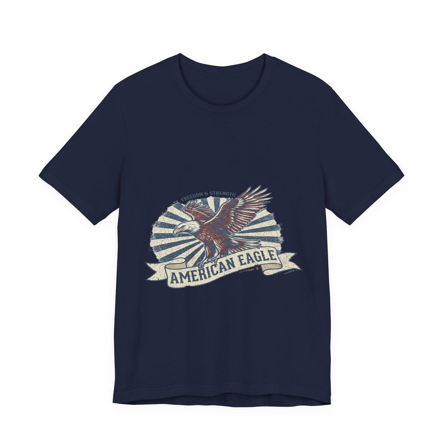 Vintage American Eagle T-Shirt Design, Patriotic USA Eagle Graphic Tee, Retro Distressed American Flag Shirt, 4th of July Unisex Apparel