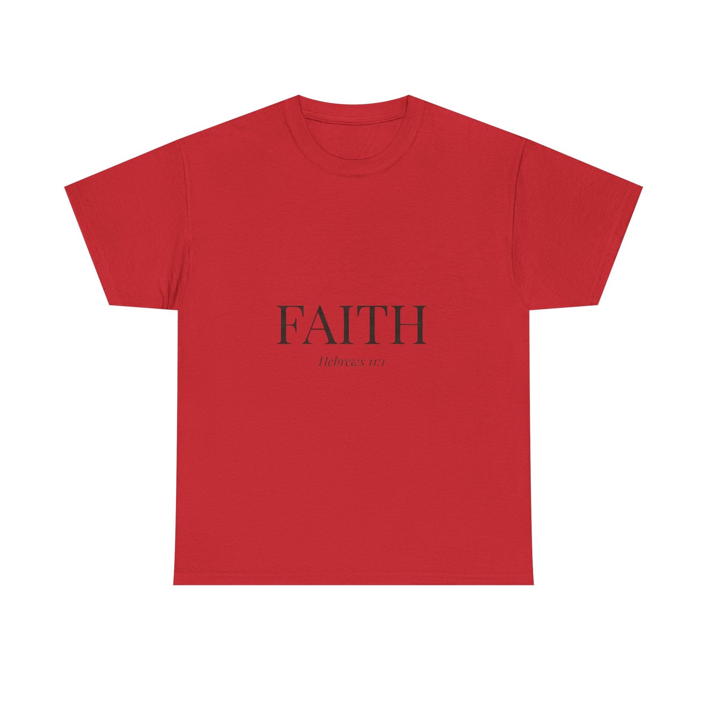 Minimalist FAITH T-Shirt, Hebrews 11:1 Bible Verse Shirt, Christian Gift for Women, Beige Aesthetic Faith Tee, Religious Scripture Clothing
