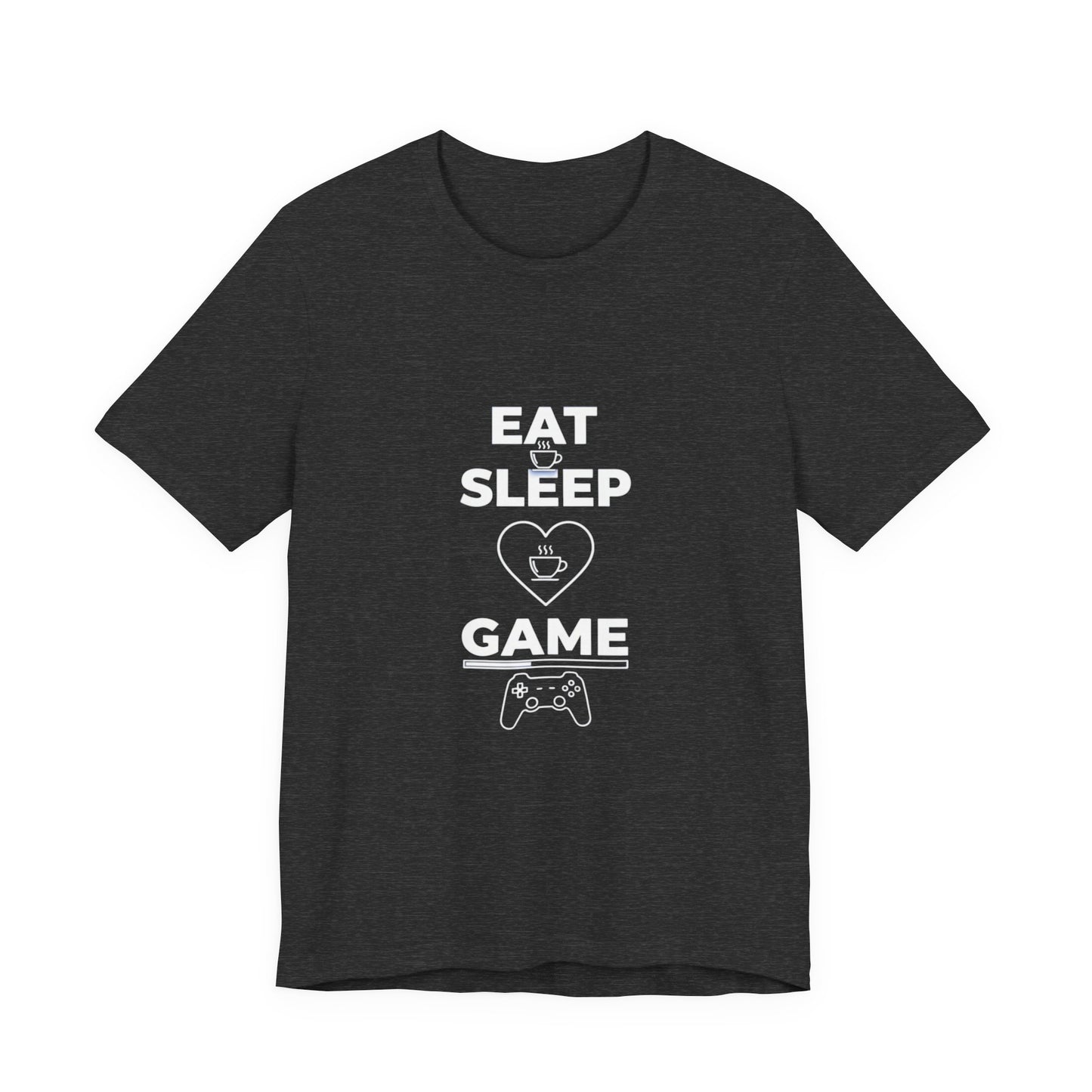 Eat Sleep Game T-Shirt, Coffee Lover Gamer Gift, Funny Video Gaming Shirt, Gamer Life Tee, Gaming Controller Apparel, Gift