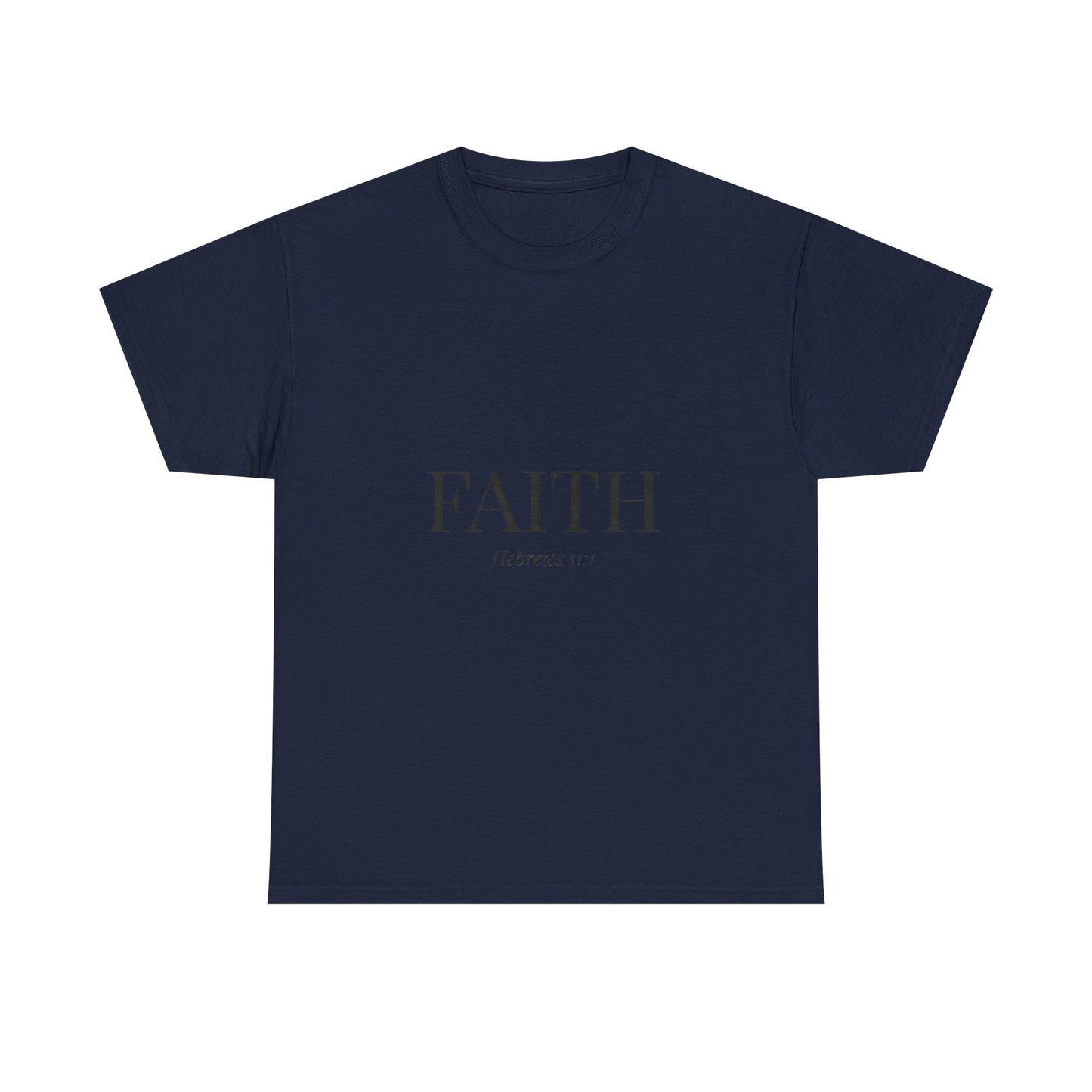 Minimalist FAITH T-Shirt, Hebrews 11:1 Bible Verse Shirt, Christian Gift for Women, Beige Aesthetic Faith Tee, Religious Scripture Clothing