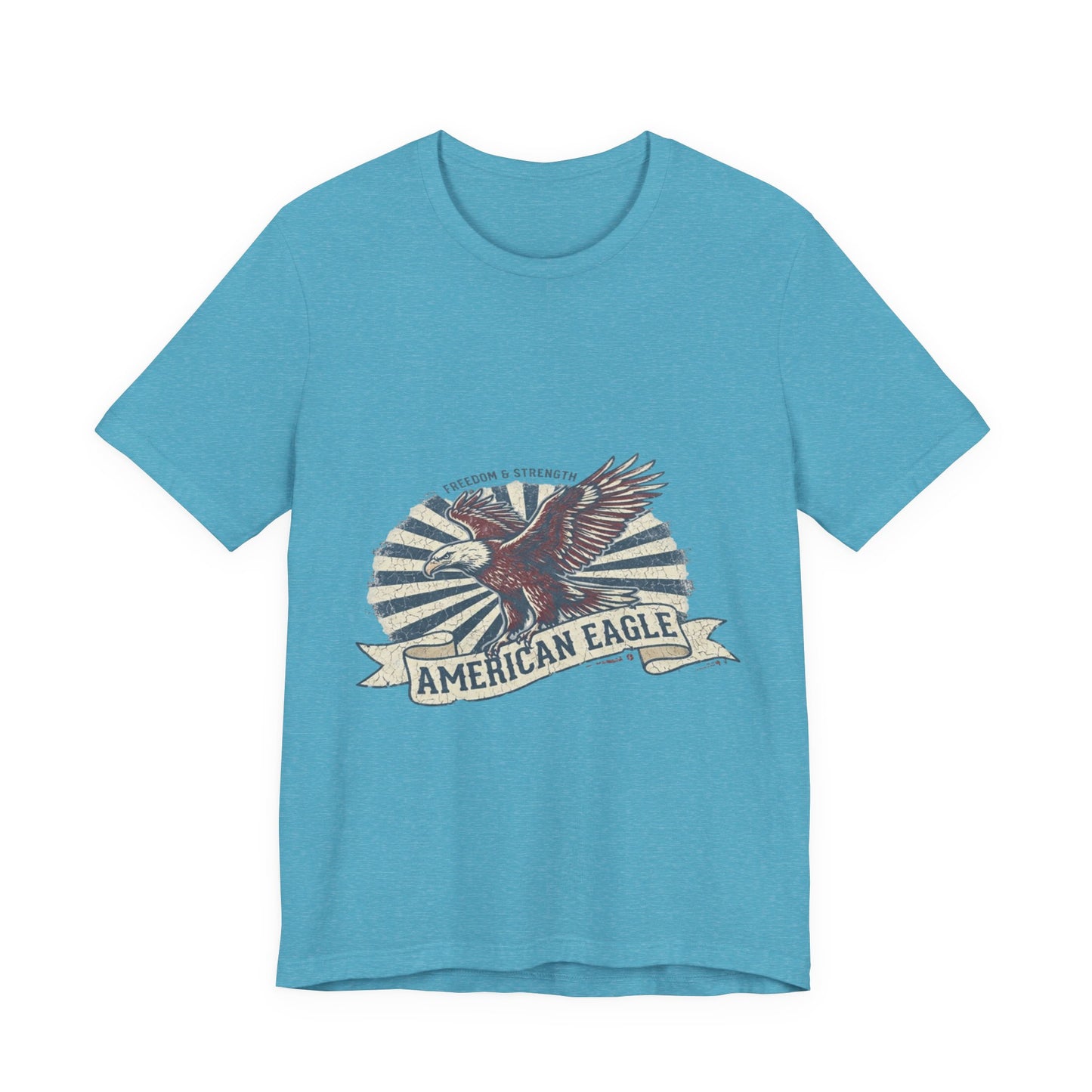 Vintage American Eagle T-Shirt Design, Patriotic USA Eagle Graphic Tee, Retro Distressed American Flag Shirt, 4th of July Unisex Apparel