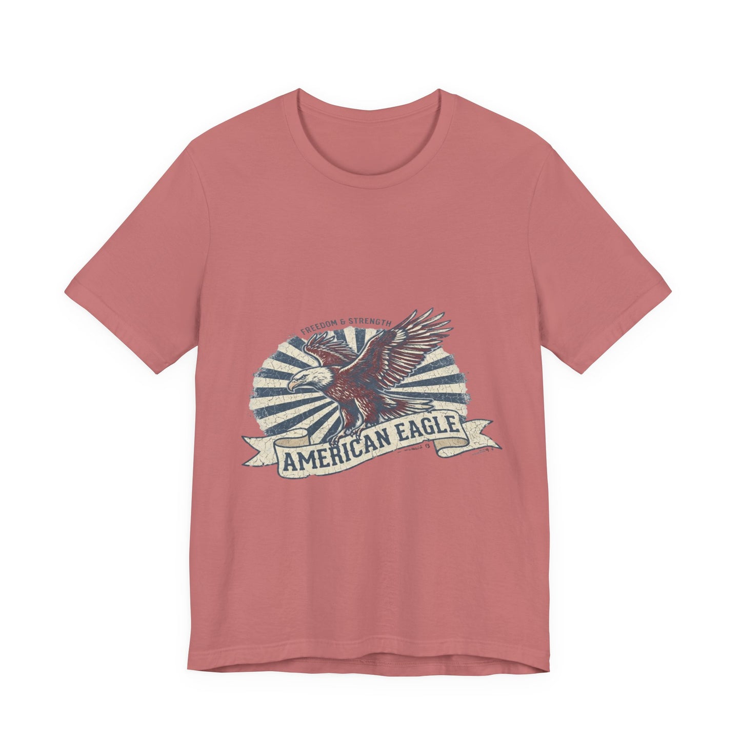 Vintage American Eagle T-Shirt Design, Patriotic USA Eagle Graphic Tee, Retro Distressed American Flag Shirt, 4th of July Unisex Apparel