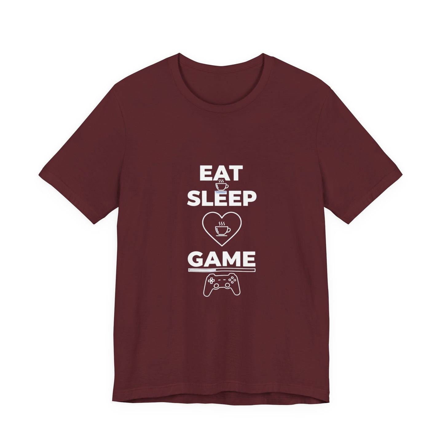 Eat Sleep Game T-Shirt, Coffee Lover Gamer Gift, Funny Video Gaming Shirt, Gamer Life Tee, Gaming Controller Apparel, Gift