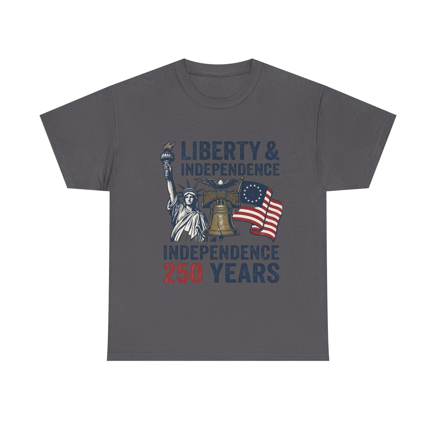 Semiquincentennial Shirt, USA Independence 250 Years T-Shirt, Patriotic America 1776 Tee, 4th of July Liberty Bell Statue of Liberty Gift