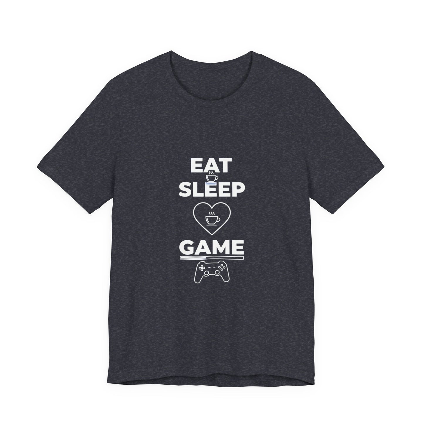 Eat Sleep Game T-Shirt, Coffee Lover Gamer Gift, Funny Video Gaming Shirt, Gamer Life Tee, Gaming Controller Apparel, Gift