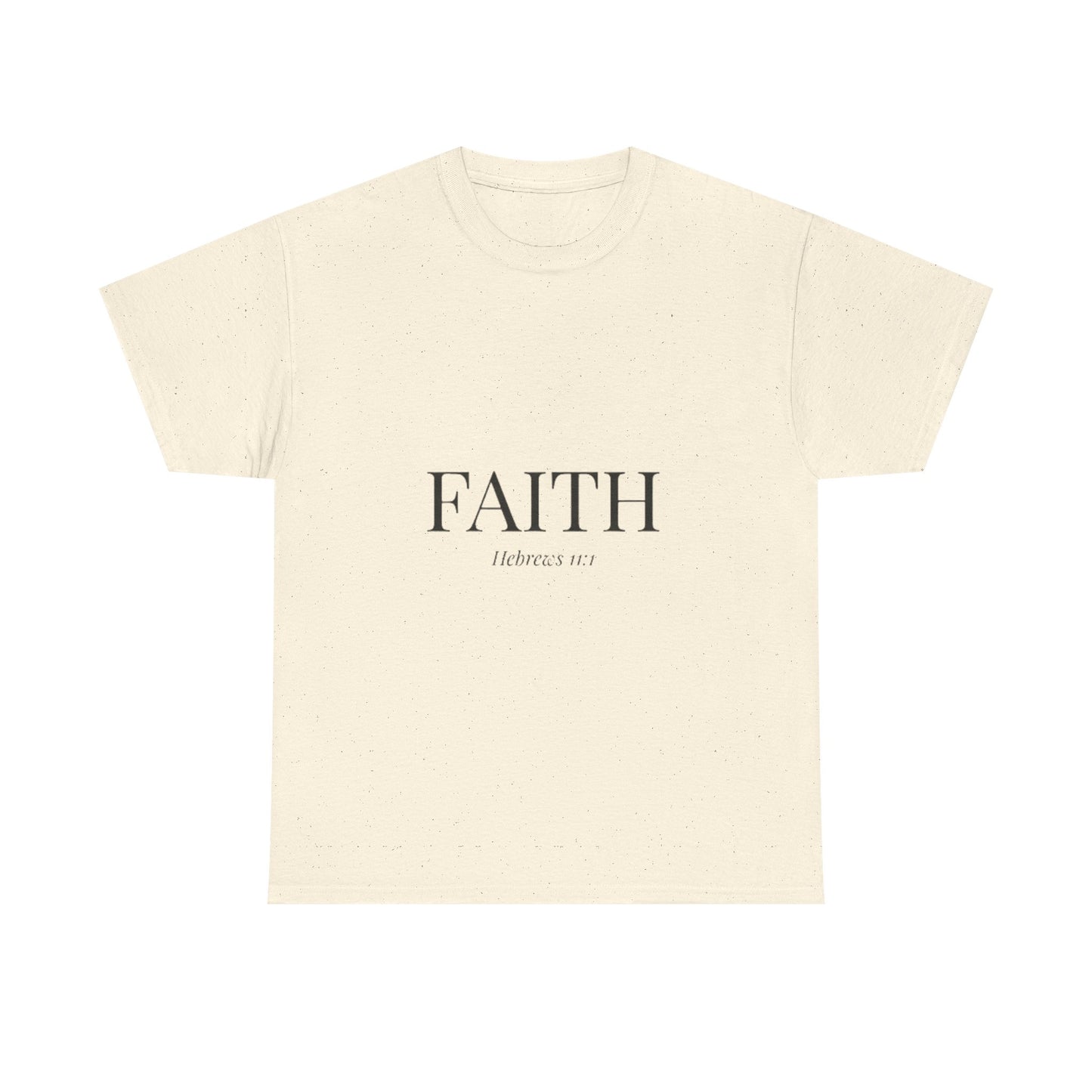 Minimalist FAITH T-Shirt, Hebrews 11:1 Bible Verse Shirt, Christian Gift for Women, Beige Aesthetic Faith Tee, Religious Scripture Clothing