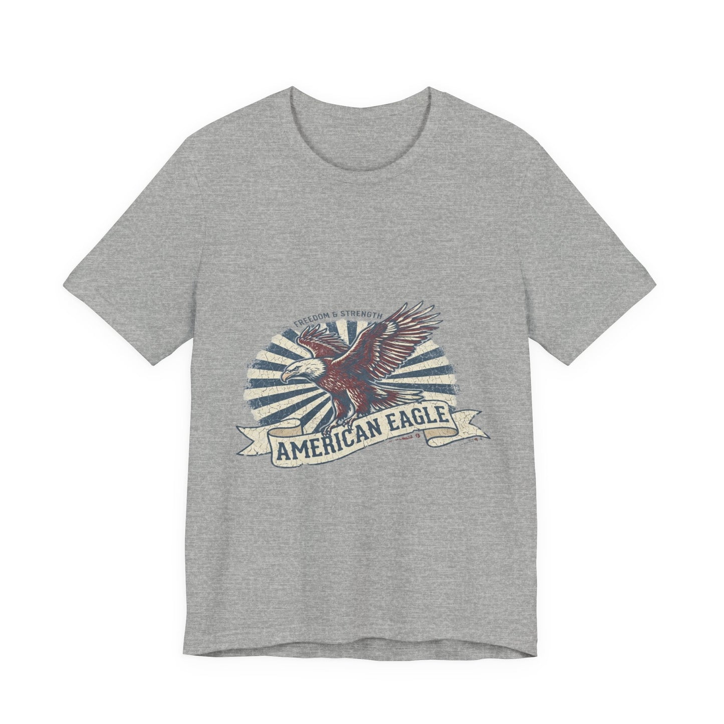 Vintage American Eagle T-Shirt Design, Patriotic USA Eagle Graphic Tee, Retro Distressed American Flag Shirt, 4th of July Unisex Apparel