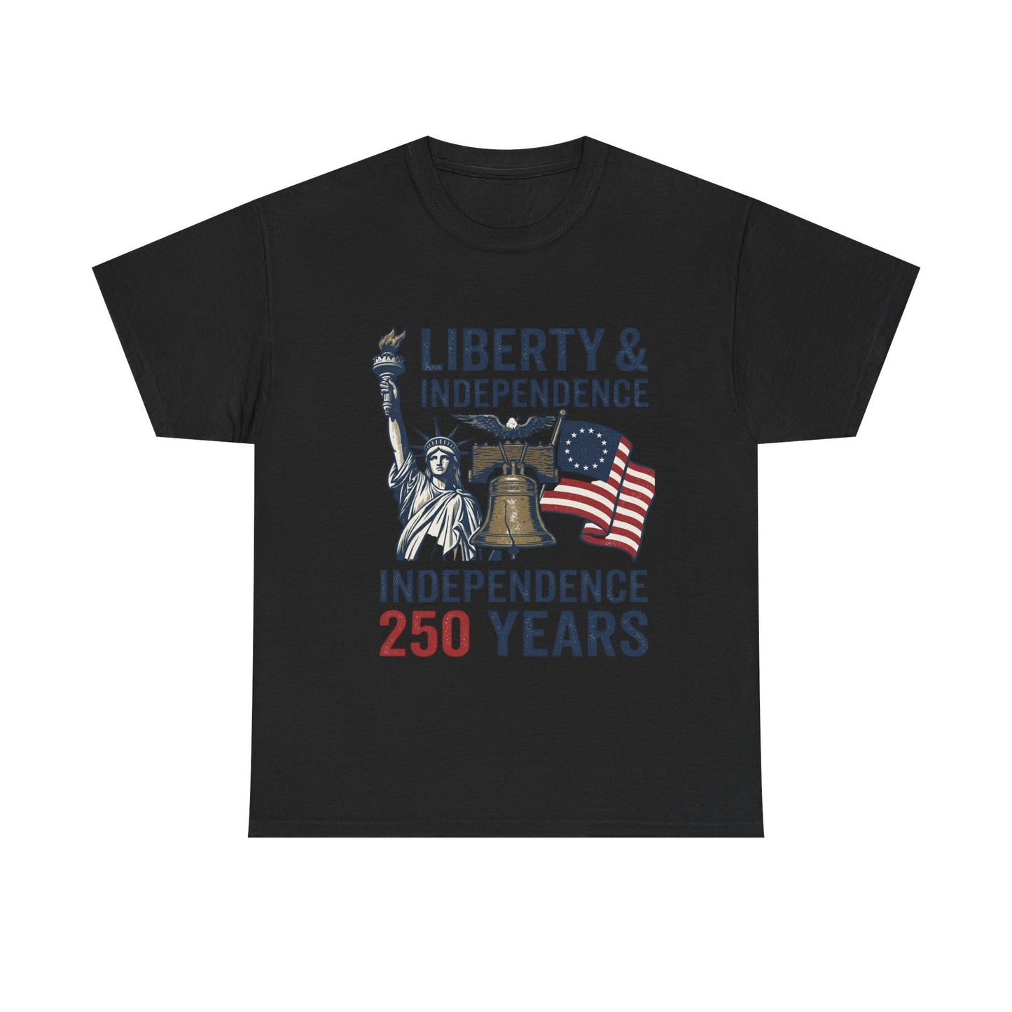 Semiquincentennial Shirt, USA Independence 250 Years T-Shirt, Patriotic America 1776 Tee, 4th of July Liberty Bell Statue of Liberty Gift