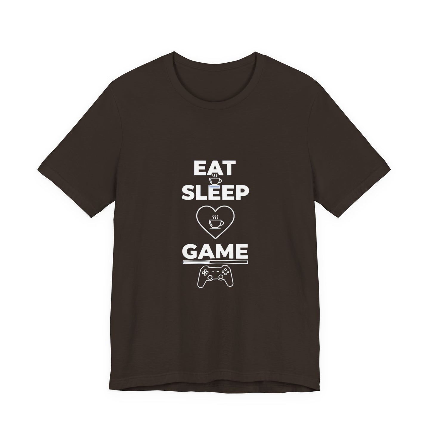 Eat Sleep Game T-Shirt, Coffee Lover Gamer Gift, Funny Video Gaming Shirt, Gamer Life Tee, Gaming Controller Apparel, Gift
