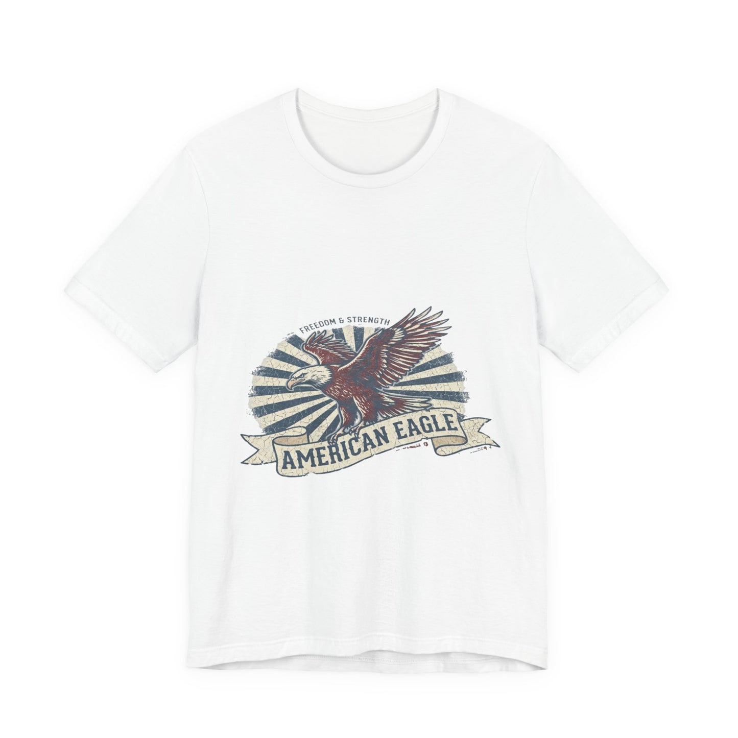 Vintage American Eagle T-Shirt Design, Patriotic USA Eagle Graphic Tee, Retro Distressed American Flag Shirt, 4th of July Unisex Apparel