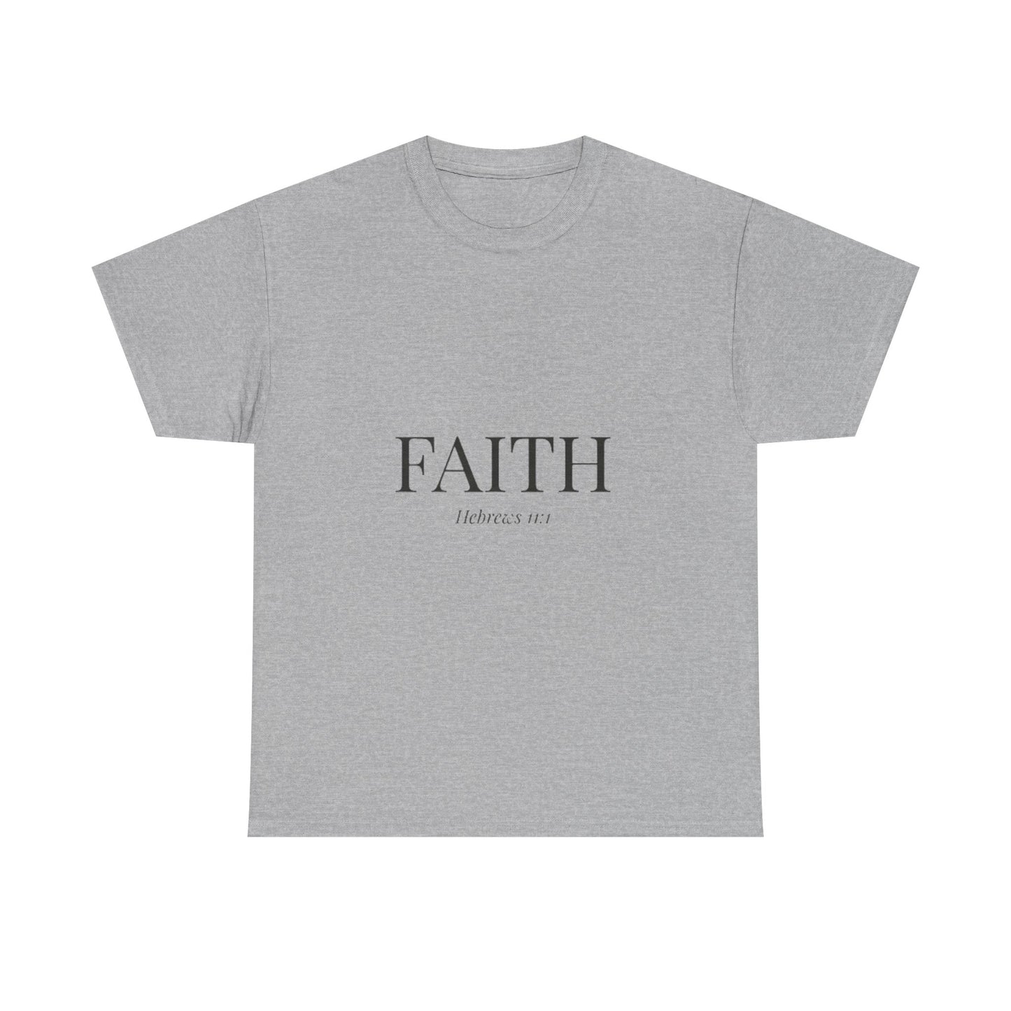 Minimalist FAITH T-Shirt, Hebrews 11:1 Bible Verse Shirt, Christian Gift for Women, Beige Aesthetic Faith Tee, Religious Scripture Clothing