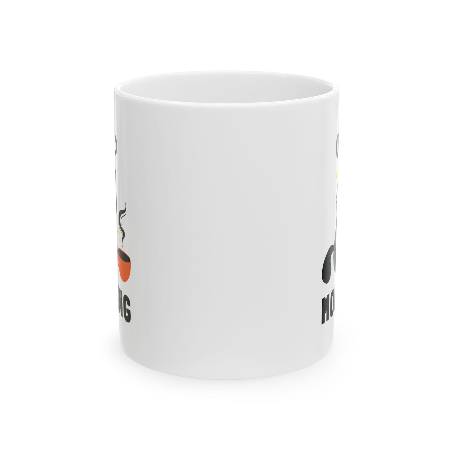 Cat Mom Coffee Mug | Ceramic Mug, Cat with Coffee Illustration