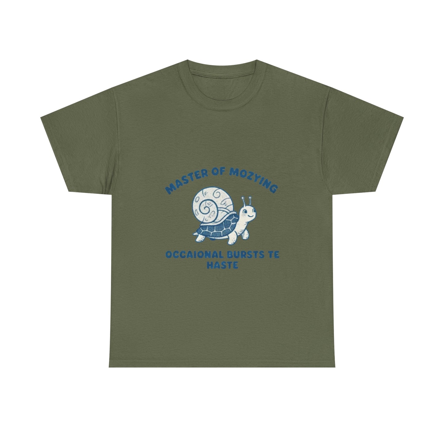 Snail Wizard Illustration Tee | "Master of Mozying" Graphic Shirt