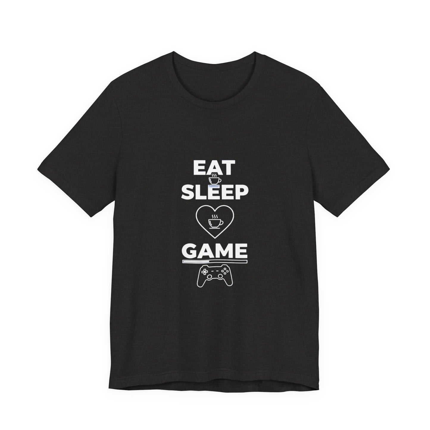 Eat Sleep Game T-Shirt, Coffee Lover Gamer Gift, Funny Video Gaming Shirt, Gamer Life Tee, Gaming Controller Apparel, Gift