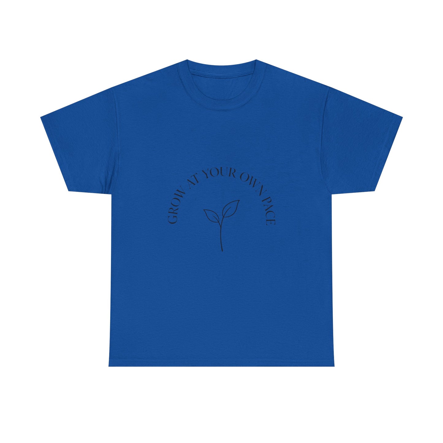 Grow At Your Own Pace Shirt, Minimalist Self Care Tee, Mental Health Awareness Gift, Simple Plant Graphic Tee