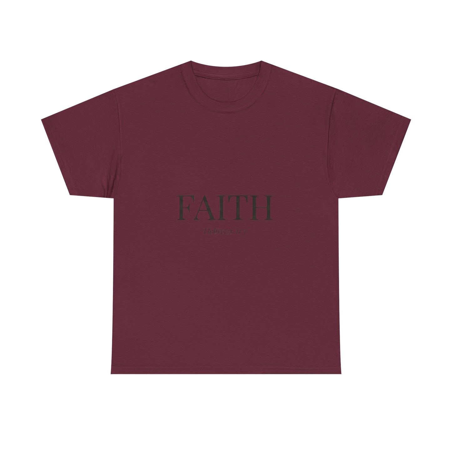 Minimalist FAITH T-Shirt, Hebrews 11:1 Bible Verse Shirt, Christian Gift for Women, Beige Aesthetic Faith Tee, Religious Scripture Clothing