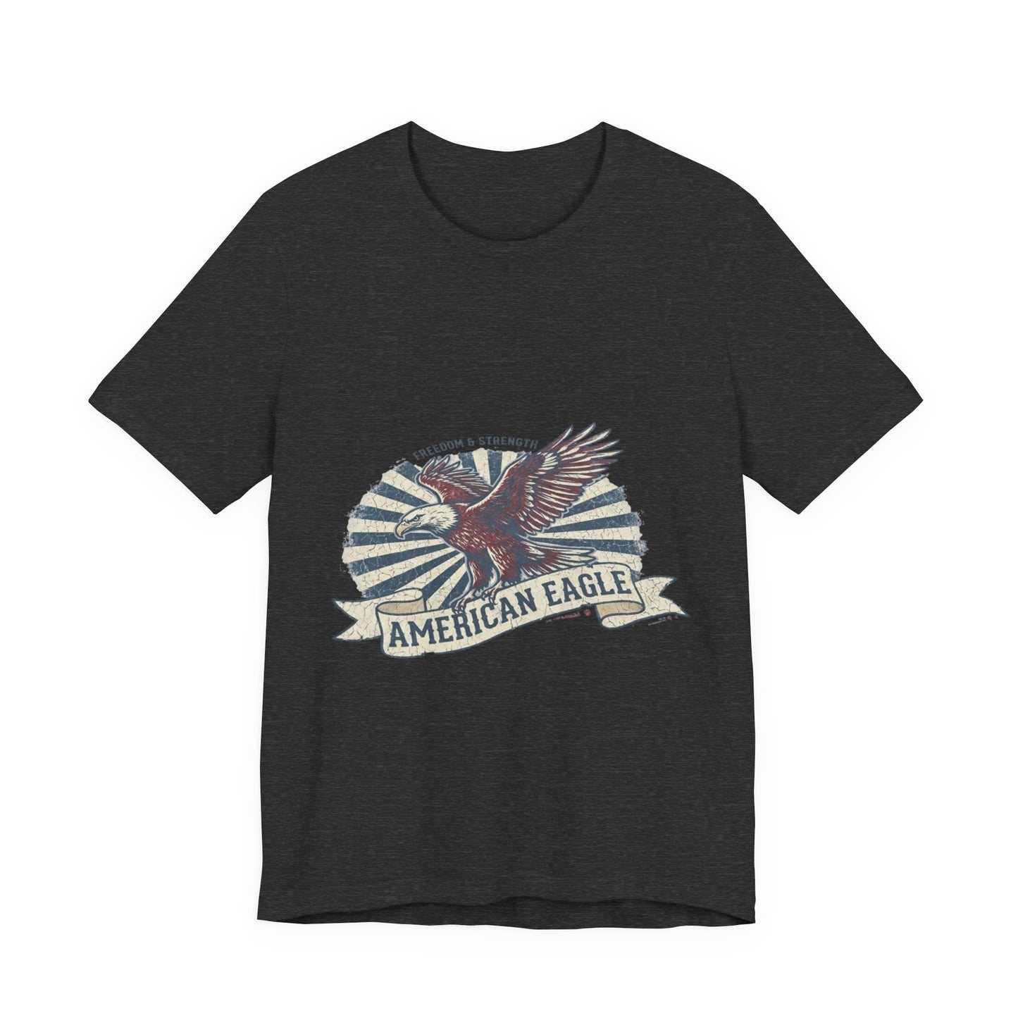 Vintage American Eagle T-Shirt Design, Patriotic USA Eagle Graphic Tee, Retro Distressed American Flag Shirt, 4th of July Unisex Apparel