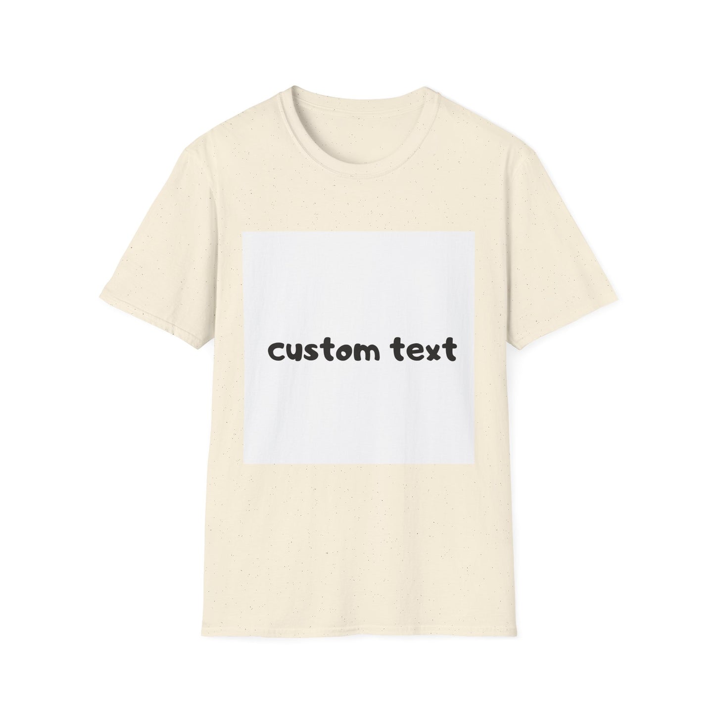 Custom Text T-Shirt — Personalized Tee--Unisex Softstyle T-Shirt