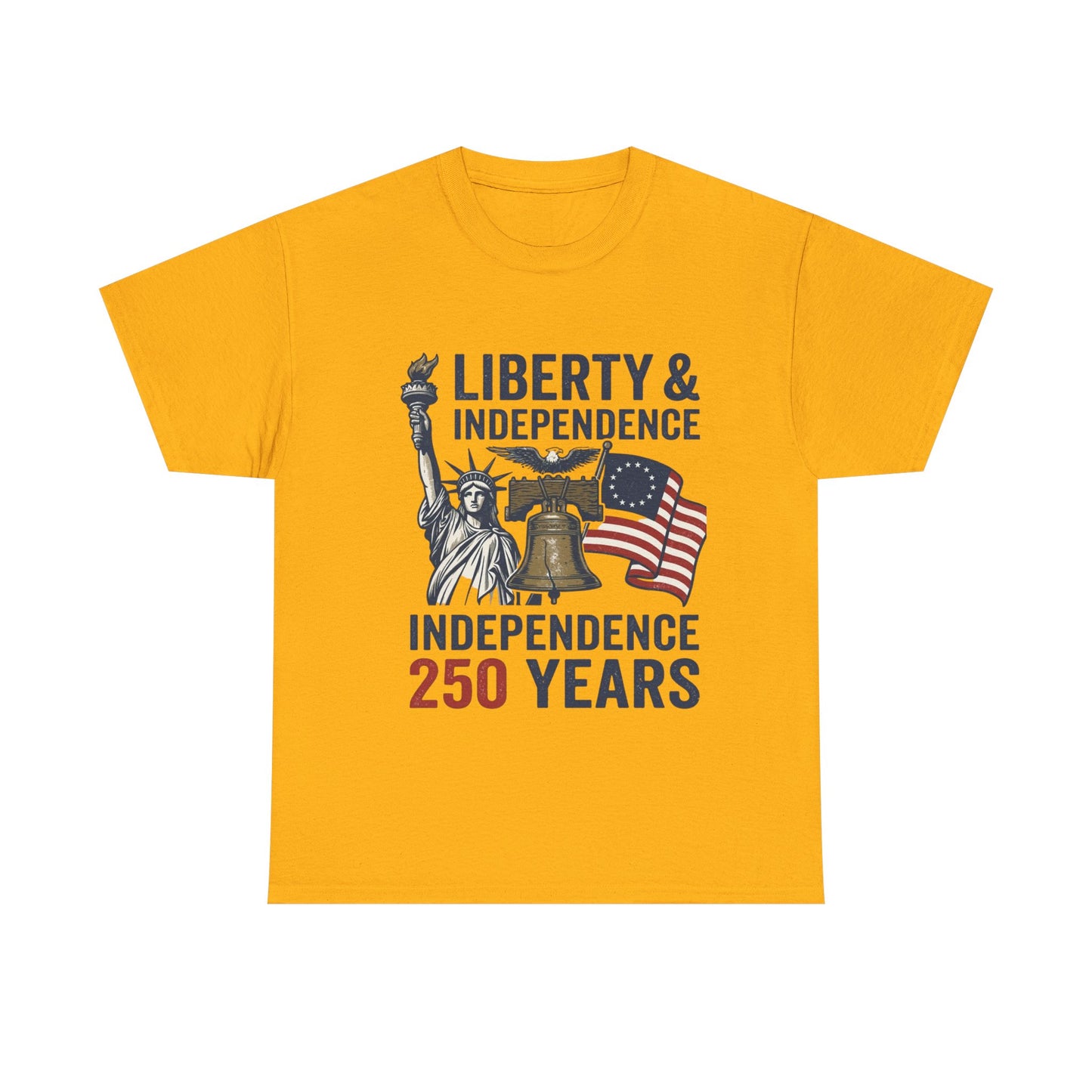 Semiquincentennial Shirt, USA Independence 250 Years T-Shirt, Patriotic America 1776 Tee, 4th of July Liberty Bell Statue of Liberty Gift