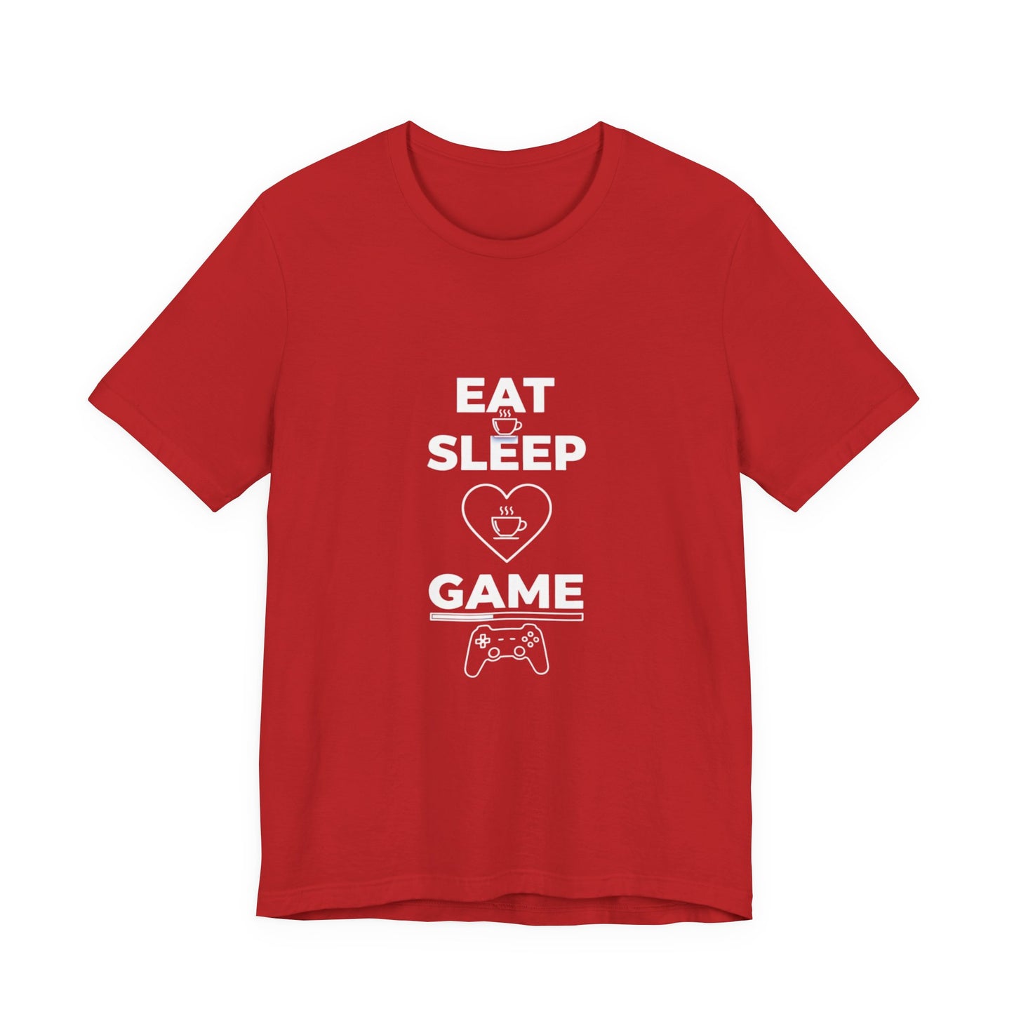Eat Sleep Game T-Shirt, Coffee Lover Gamer Gift, Funny Video Gaming Shirt, Gamer Life Tee, Gaming Controller Apparel, Gift