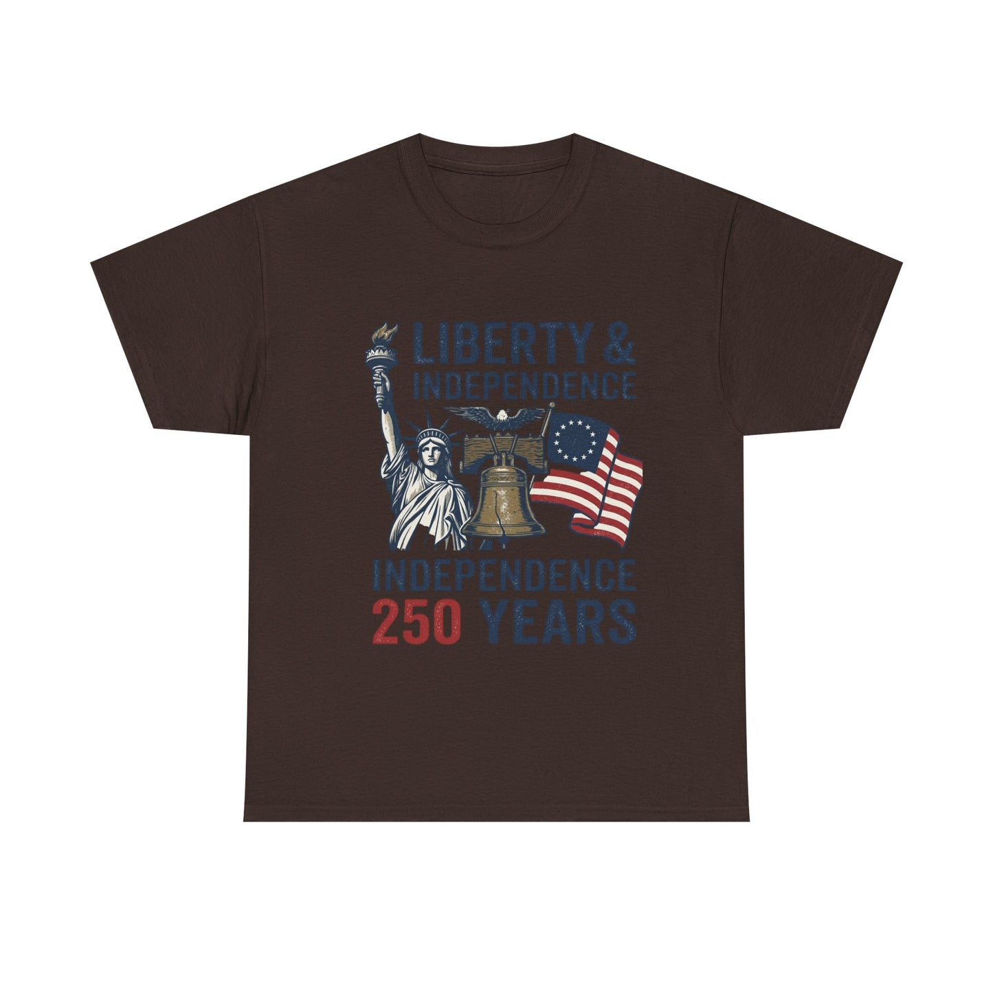 Semiquincentennial Shirt, USA Independence 250 Years T-Shirt, Patriotic America 1776 Tee, 4th of July Liberty Bell Statue of Liberty Gift