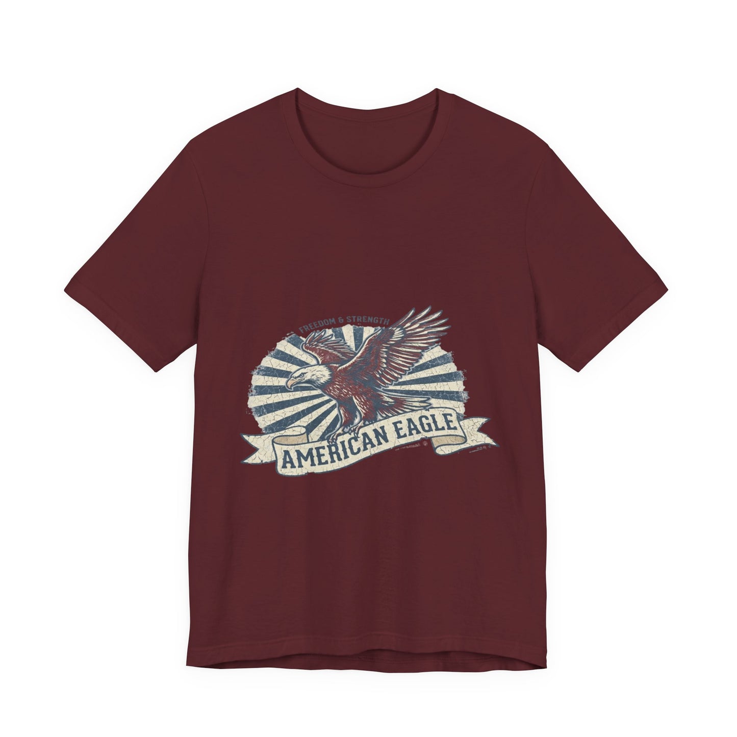 Vintage American Eagle T-Shirt Design, Patriotic USA Eagle Graphic Tee, Retro Distressed American Flag Shirt, 4th of July Unisex Apparel