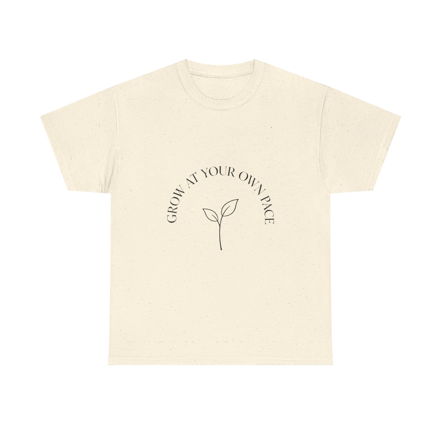 Grow At Your Own Pace Shirt, Minimalist Self Care Tee, Mental Health Awareness Gift, Simple Plant Graphic Tee