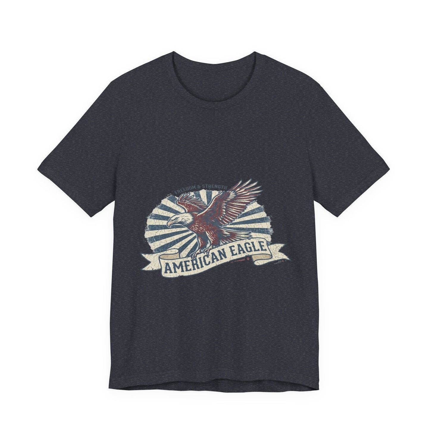 Vintage American Eagle T-Shirt Design, Patriotic USA Eagle Graphic Tee, Retro Distressed American Flag Shirt, 4th of July Unisex Apparel