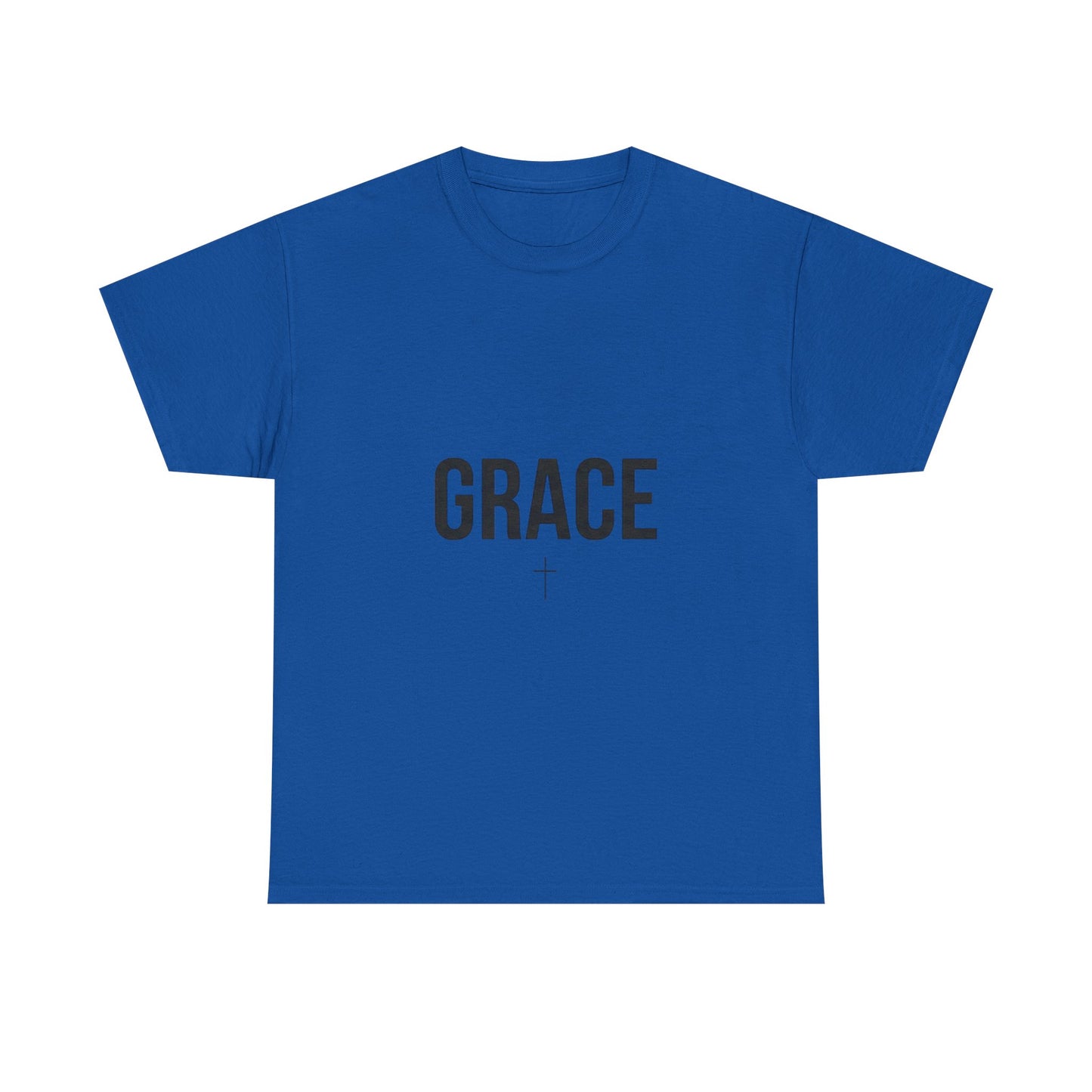 GRACE" Cross Shirt, Christian Faith T-Shirt, Gift for Mom, Sister, White Simple Graphic Tee, Religious Outfit, Religious Clothing