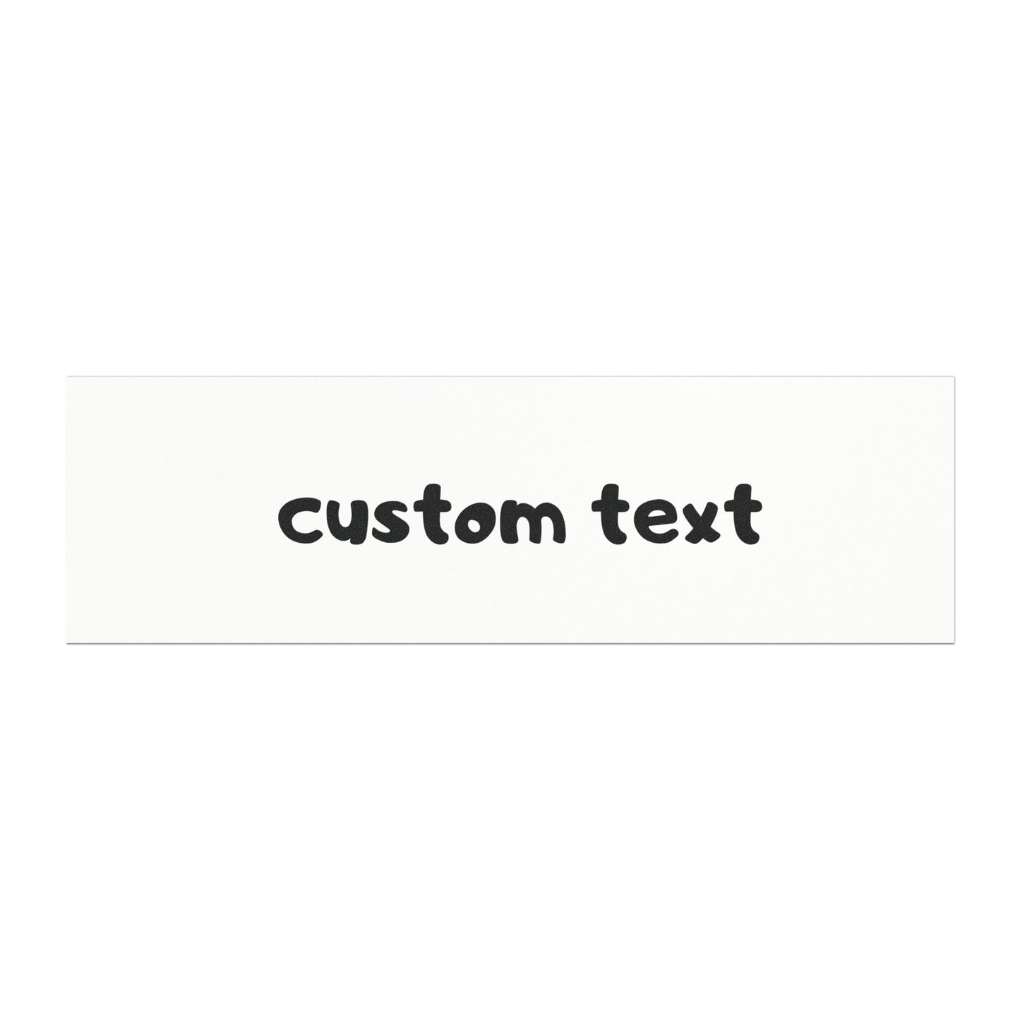 Custom Text Car Magnet — Personalized Bumper Sticker-Style Magnetic Sign