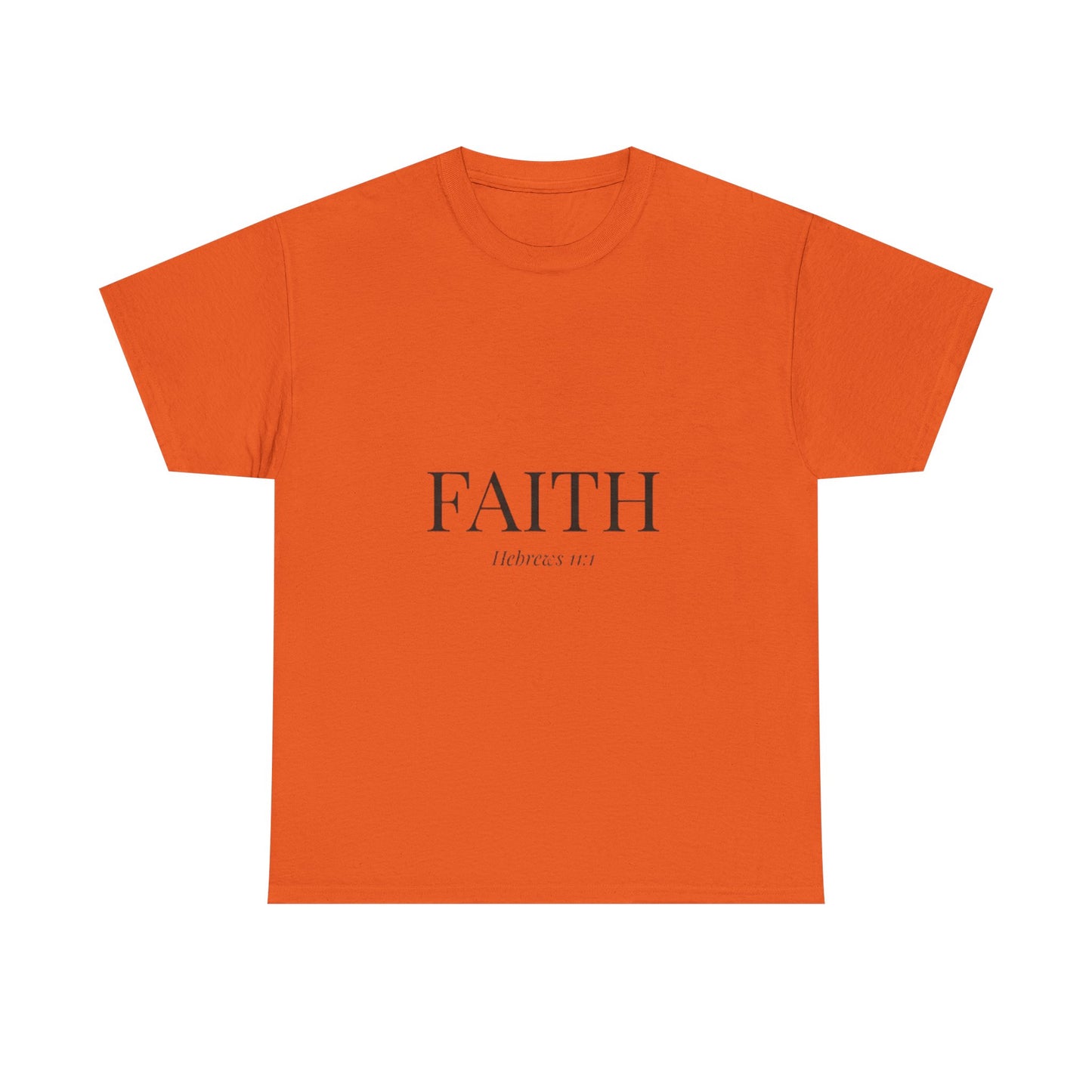 Minimalist FAITH T-Shirt, Hebrews 11:1 Bible Verse Shirt, Christian Gift for Women, Beige Aesthetic Faith Tee, Religious Scripture Clothing