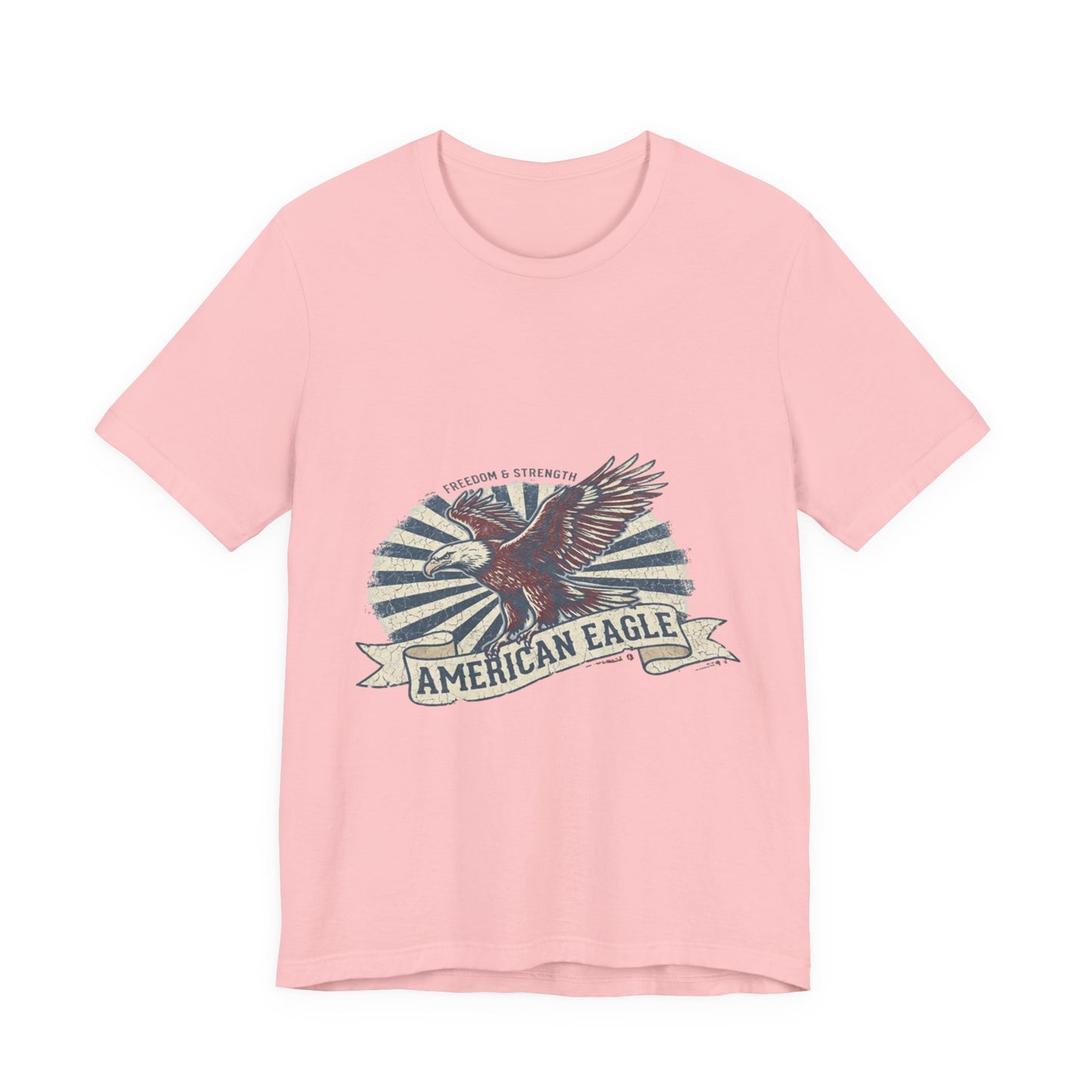 Vintage American Eagle T-Shirt Design, Patriotic USA Eagle Graphic Tee, Retro Distressed American Flag Shirt, 4th of July Unisex Apparel