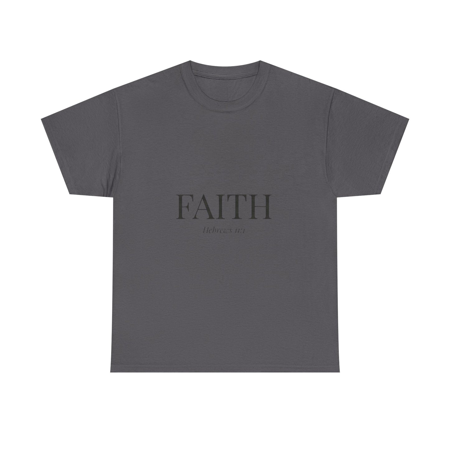 Minimalist FAITH T-Shirt, Hebrews 11:1 Bible Verse Shirt, Christian Gift for Women, Beige Aesthetic Faith Tee, Religious Scripture Clothing