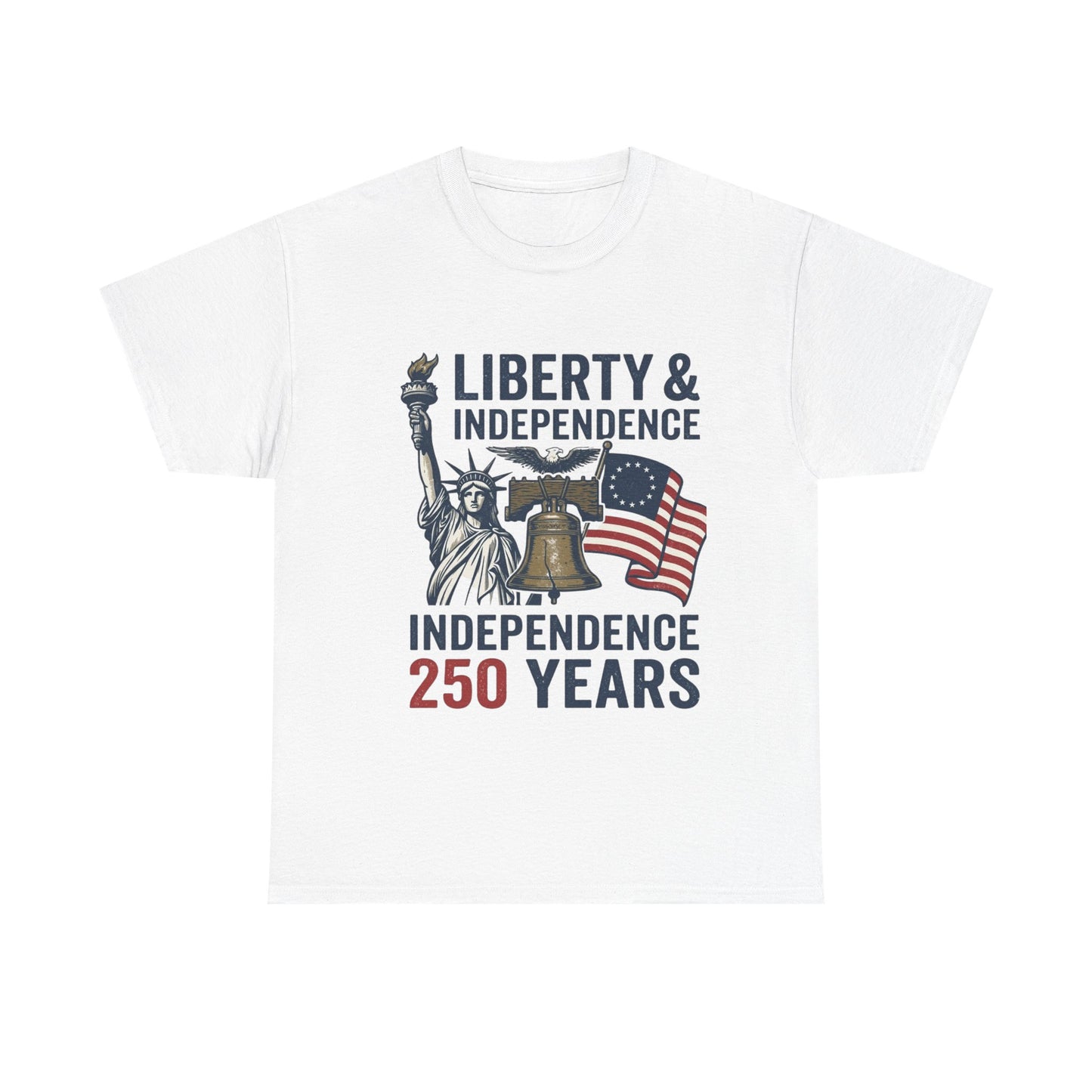 Semiquincentennial Shirt, USA Independence 250 Years T-Shirt, Patriotic America 1776 Tee, 4th of July Liberty Bell Statue of Liberty Gift