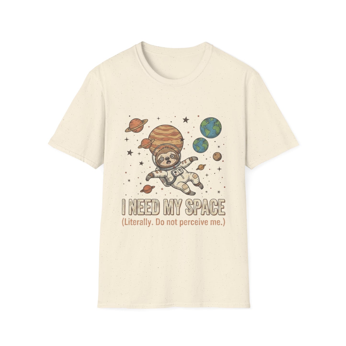 I Need My Space Sloth T-Shirt | Space Astronaut Planets Tee