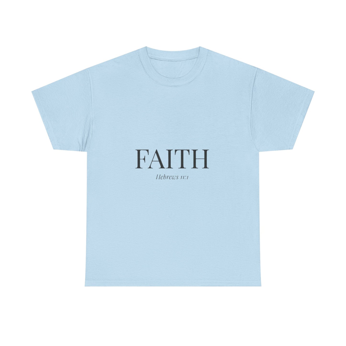 Minimalist FAITH T-Shirt, Hebrews 11:1 Bible Verse Shirt, Christian Gift for Women, Beige Aesthetic Faith Tee, Religious Scripture Clothing