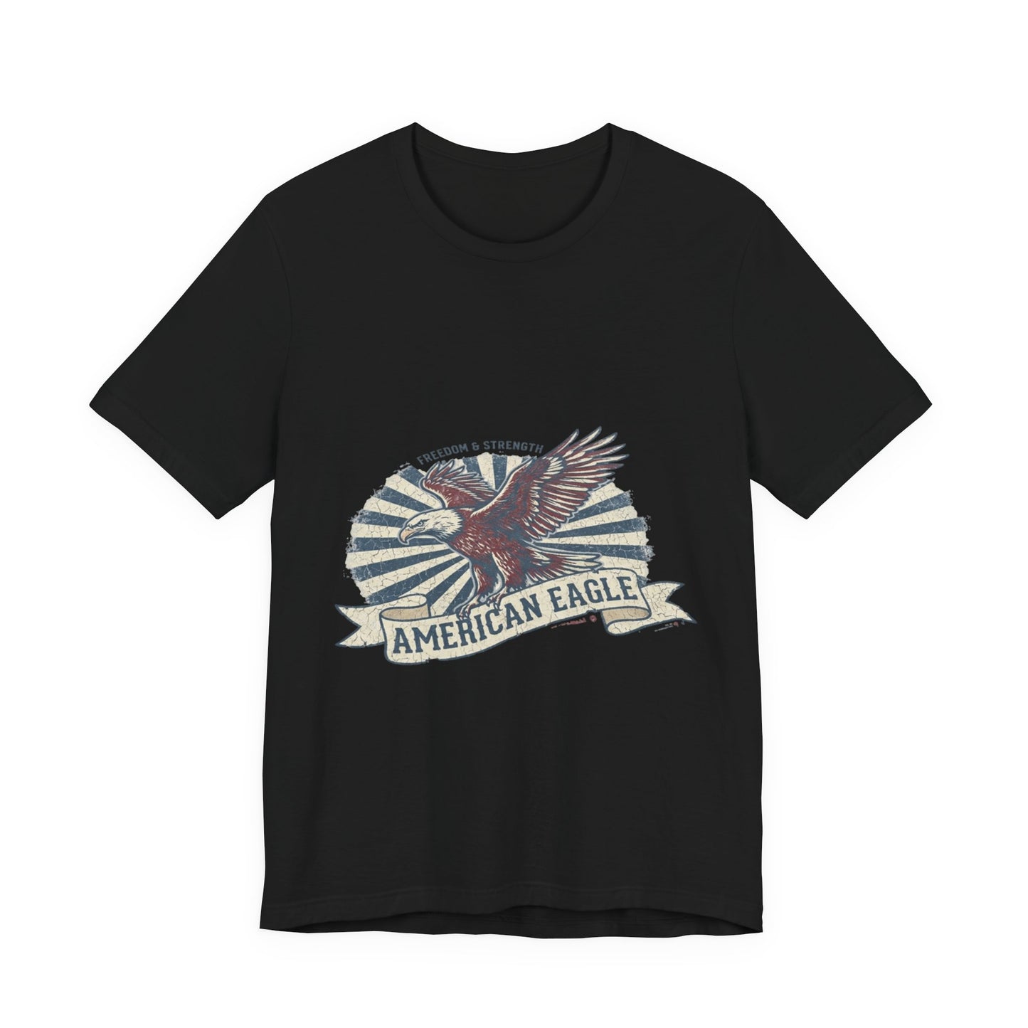 Vintage American Eagle T-Shirt Design, Patriotic USA Eagle Graphic Tee, Retro Distressed American Flag Shirt, 4th of July Unisex Apparel