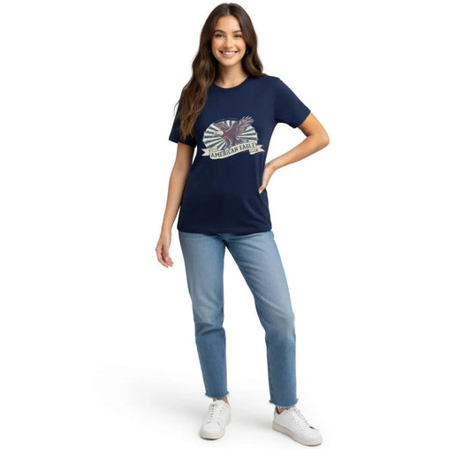 Vintage American Eagle T-Shirt Design, Patriotic USA Eagle Graphic Tee, Retro Distressed American Flag Shirt, 4th of July Unisex Apparel
