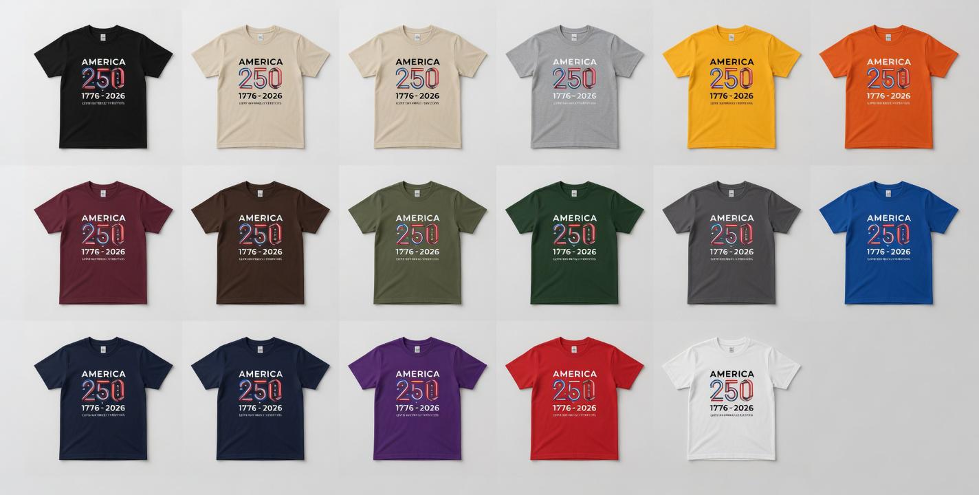 America 250th Semiquincentennial Shirt, Patriotic USA Flag Tee