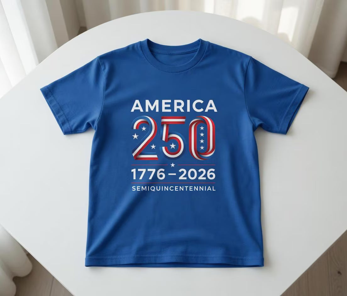 America 250th Semiquincentennial Shirt, Patriotic USA Flag Tee