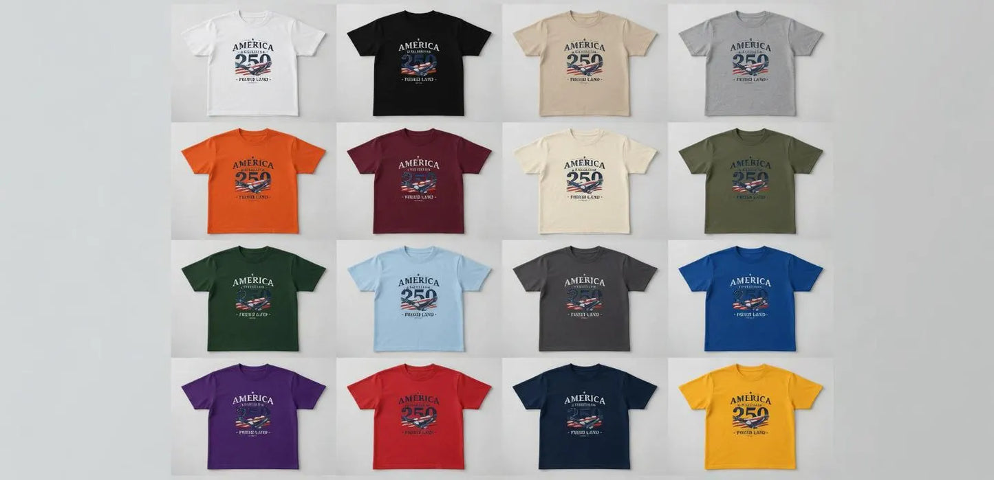 America 250 Eagle Flag T-Shirt | Freedom Under God Patriotic Tee