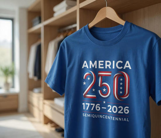 America 250th Semiquincentennial Shirt, Patriotic USA Flag Tee
